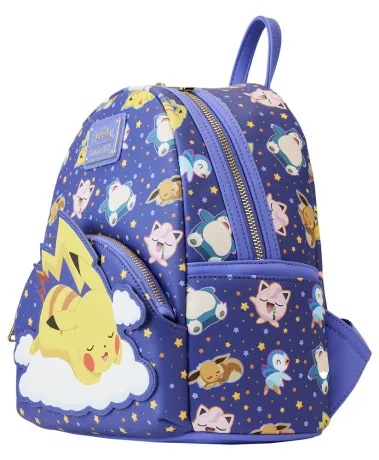 POKEMON - Śpiący Pikachu i przyjaciele - Mini plecak LoungeFly