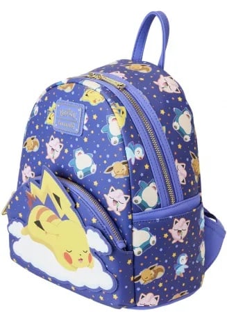 POKEMON - Śpiący Pikachu i przyjaciele - Mini plecak LoungeFly