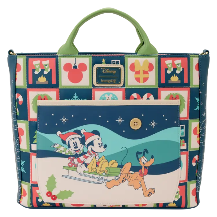 DISNEY - Mickey & Minnie "Holiday" - Torba na ramię LoungeFly