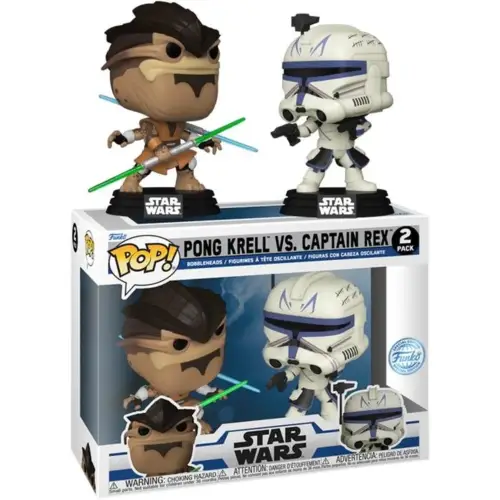 Funko POP! Star Wars: The Clone Wars - Pong Krell vs Captain Rex 2-Pack (Exclusive)