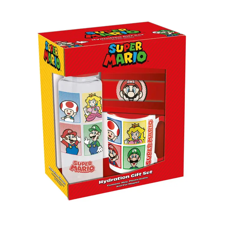 SUPER MARIO - 4 kolory - zestaw upominkowy
