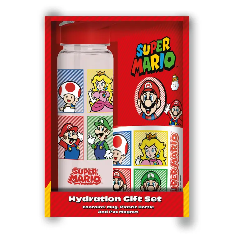 SUPER MARIO - 4 kolory - zestaw upominkowy