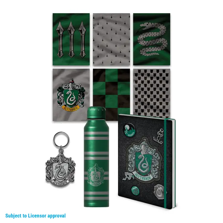 HARRY POTTER - Kolorowy herb Slytherinu - zestaw upominkowy premium