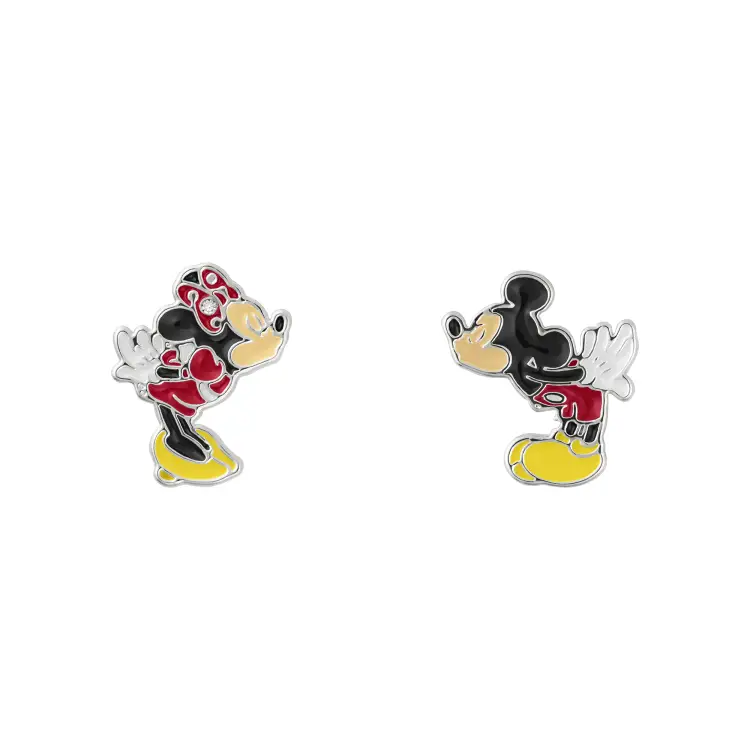 MICKEY & MINNIE - Pudełko upominkowe - kolczyki + taca na drobiazgi