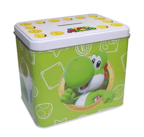NINTENDO - YOSHI - Metalowa ławka 12 x 9 x 11 cm + kubek