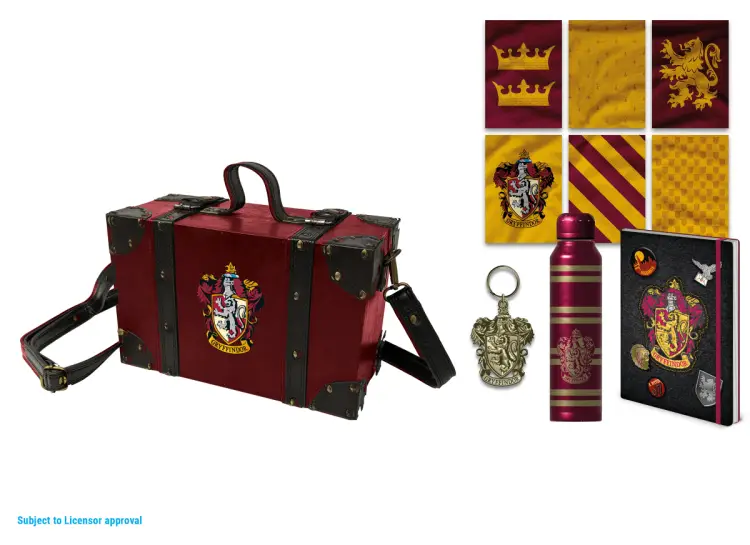 HARRY POTTER - Kolorowy herb Gryffindoru - zestaw upominkowy premium