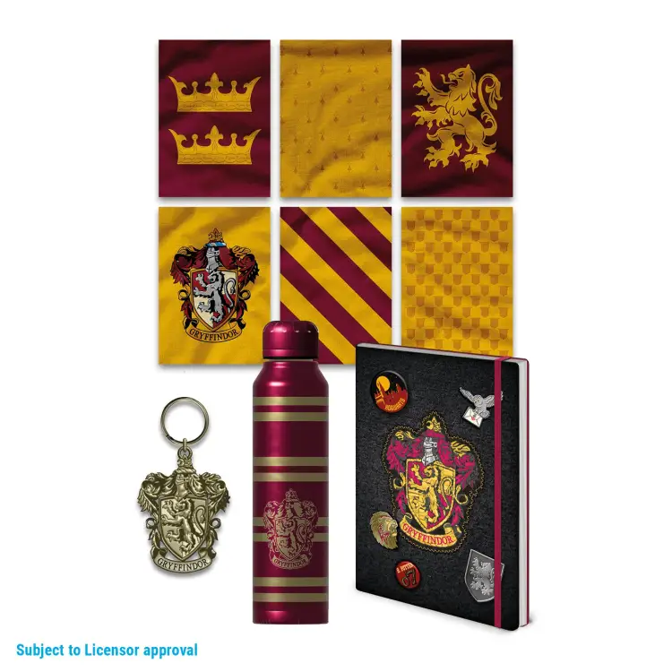 HARRY POTTER - Kolorowy herb Gryffindoru - zestaw upominkowy premium