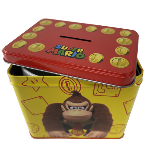 NINTENDO - DONKEY KONG - Metalowa ławka 12 x 9 x 11 cm + kubek