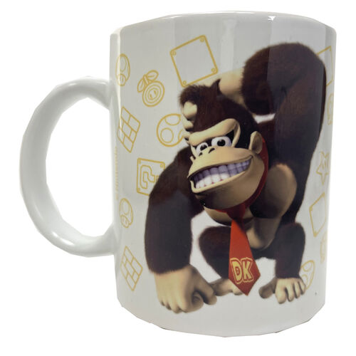 NINTENDO - DONKEY KONG - Metalowa ławka 12 x 9 x 11 cm + kubek