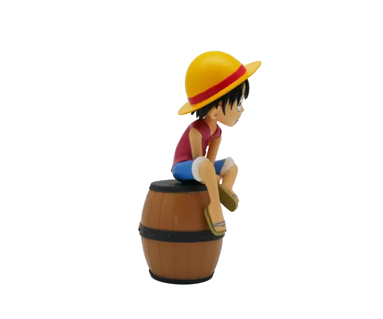 ONE PIECE - Luffy na beczce - podświetlana figurka - 11 cali