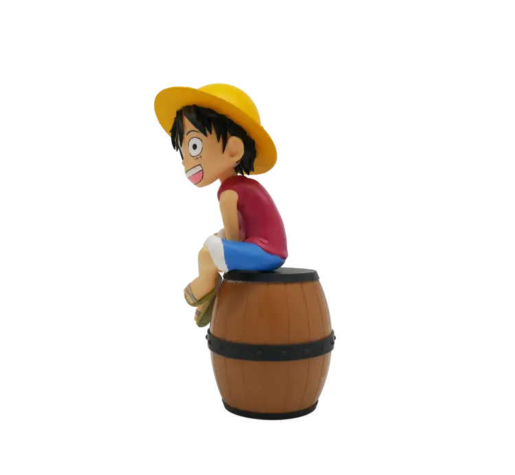 ONE PIECE - Luffy na beczce - podświetlana figurka - 11 cali