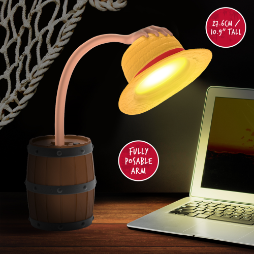 ONE PIECE NETFLIX - Kapelusz - Lampa biurkowa 10,6 cala