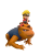 NARUTO & GAMAKISHI - Podświetlana figurka - 8 cali