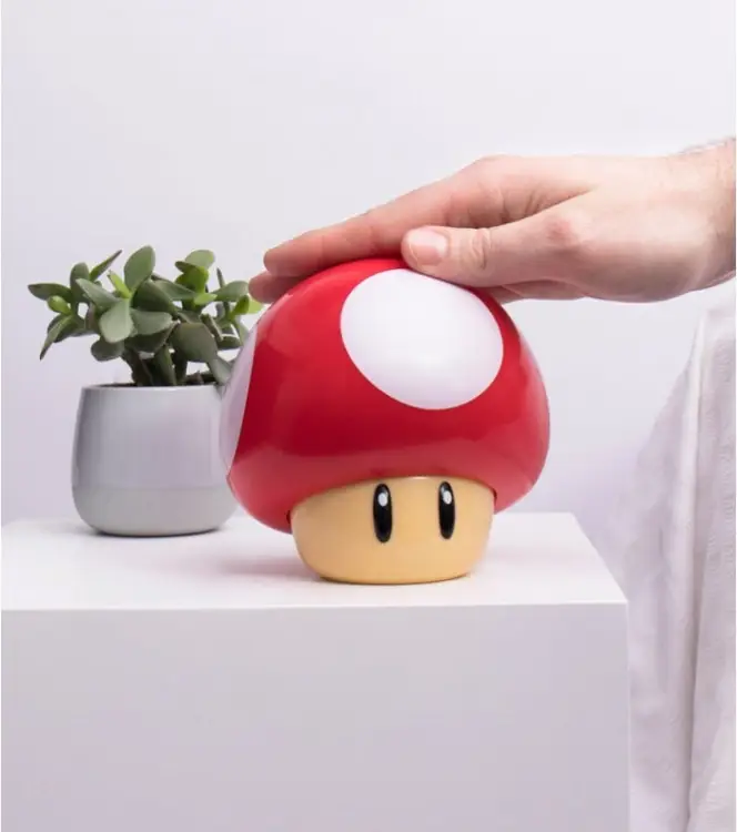 SUPER MARIO - Mushroom - Mini lampka z dźwiękiem 4,7 cala