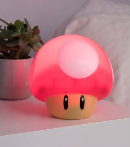 SUPER MARIO - Mushroom - Mini lampka z dźwiękiem 4,7 cala