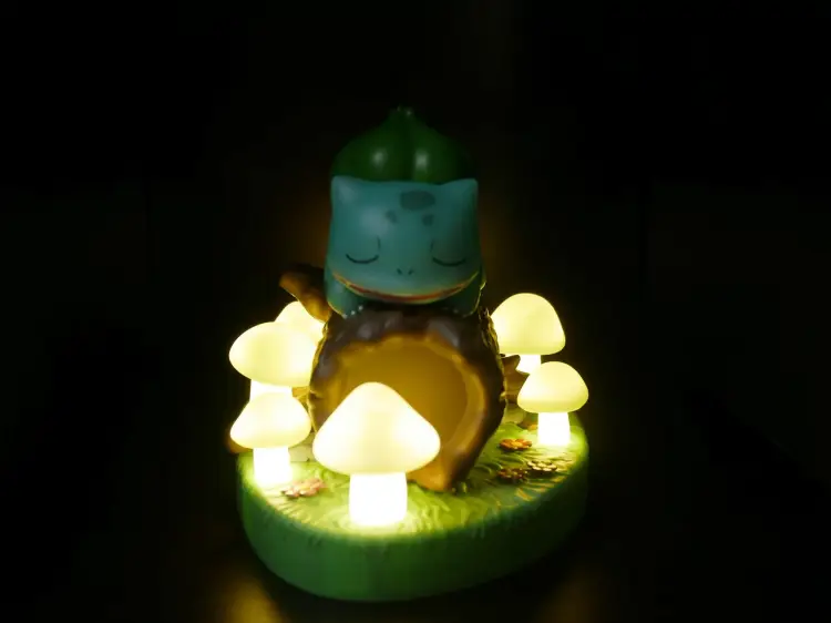 POKEMON - Bulbasaur - podświetlana scena LED