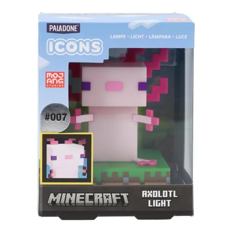 MINECRAFT - Axolotl - Icon Light 4,3 cala