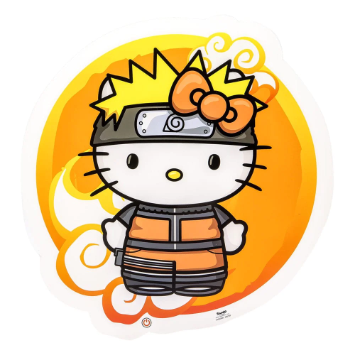 NARUTO x HELLO KITTY - Lampa ścienna Led - 12 cali