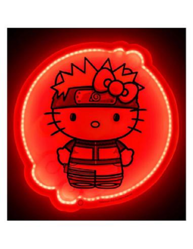 NARUTO x HELLO KITTY - Lampa ścienna Led - 12 cali