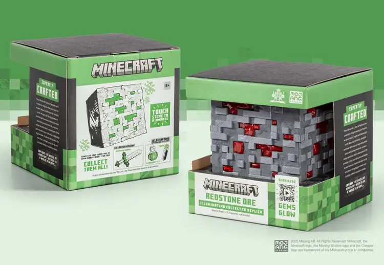 MINECRAFT - Luminous Redstone Ore - Replika kolekcjonerska 10 cm