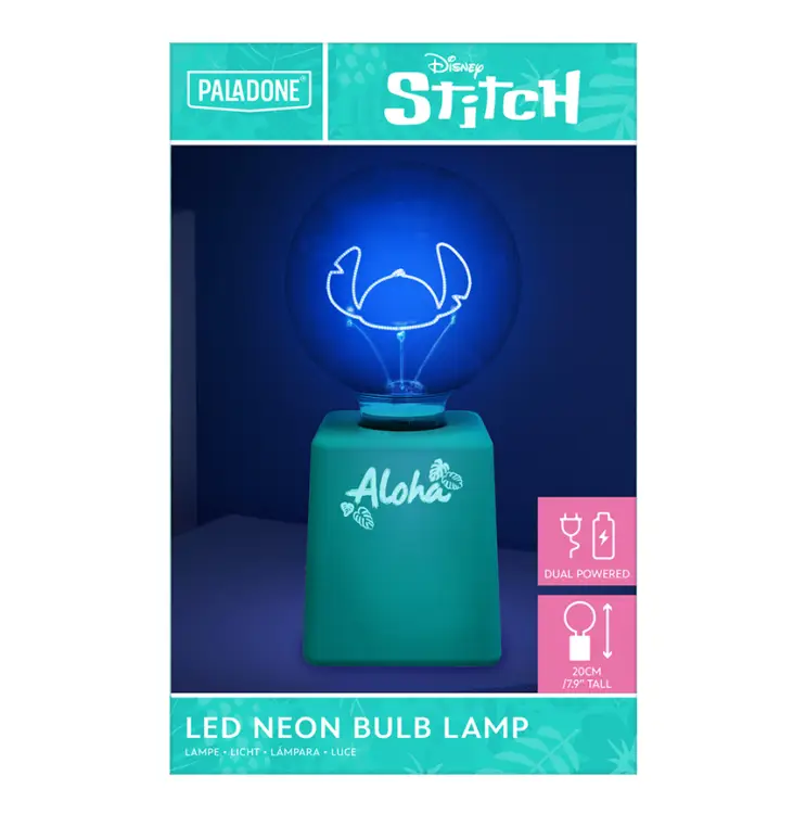 STITCH - Ohana - Lampa neonowa LED 20cm