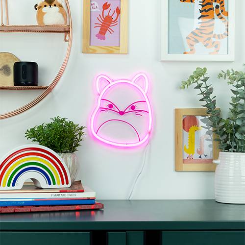 SQUISHMALLOWS - Fifi the Fox - Neonowa lampa ścienna