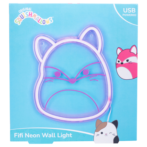 SQUISHMALLOWS - Fifi the Fox - Neonowa lampa ścienna