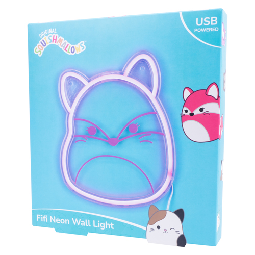 SQUISHMALLOWS - Fifi the Fox - Neonowa lampa ścienna