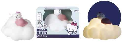 HELLO KITTY - Dekoracyjna chmurka świetlna - 15 cm