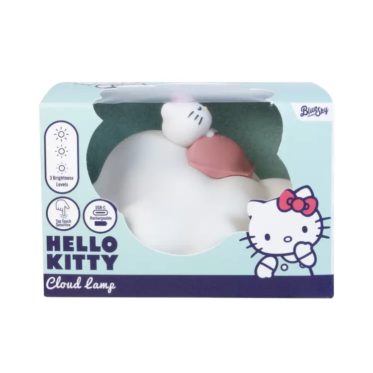 HELLO KITTY - Dekoracyjna chmurka świetlna - 15 cm