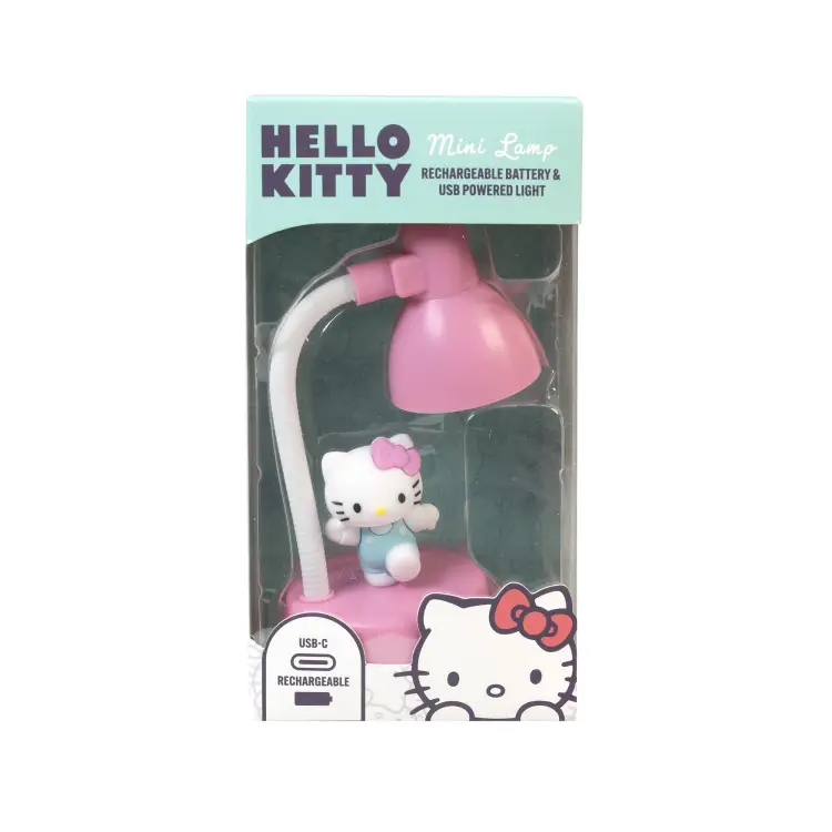 HELLO KITTY - ładowalna mini lampa biurkowa - 15 cm