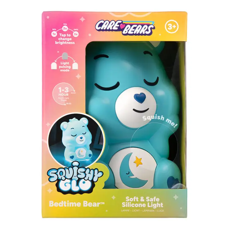 CARE BEARS - Silikonowa lampka "SquishyGlo" z akumulatorem 17 cm