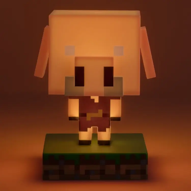 MINECRAFT - Świnia - Lampa z ikoną 4,3 cala