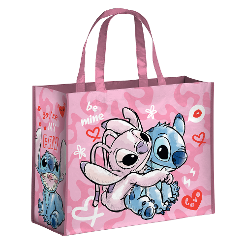 STITCH & ANGEL - Różowa - Torba na zakupy