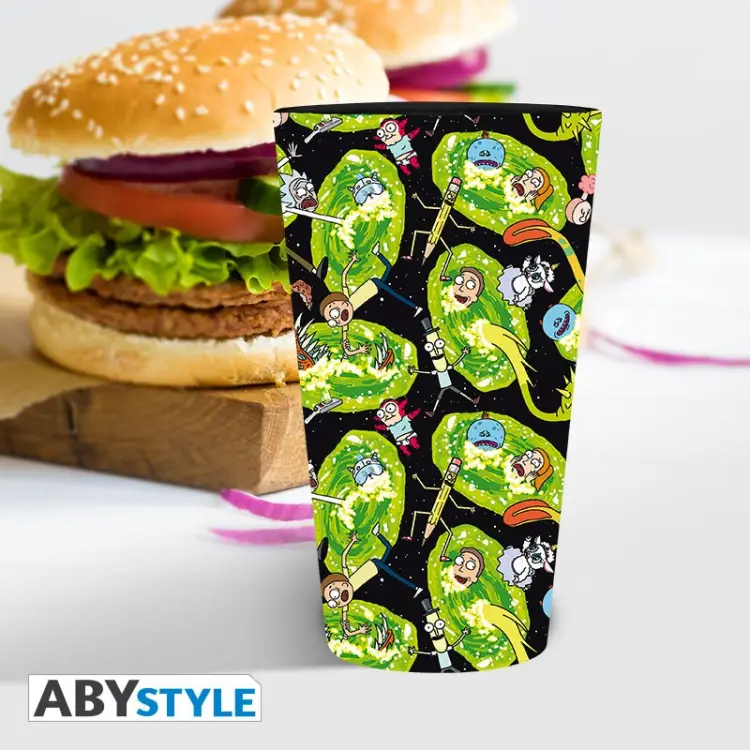 RICK & MORTY - Szklanka XXL 400ml - Portale
