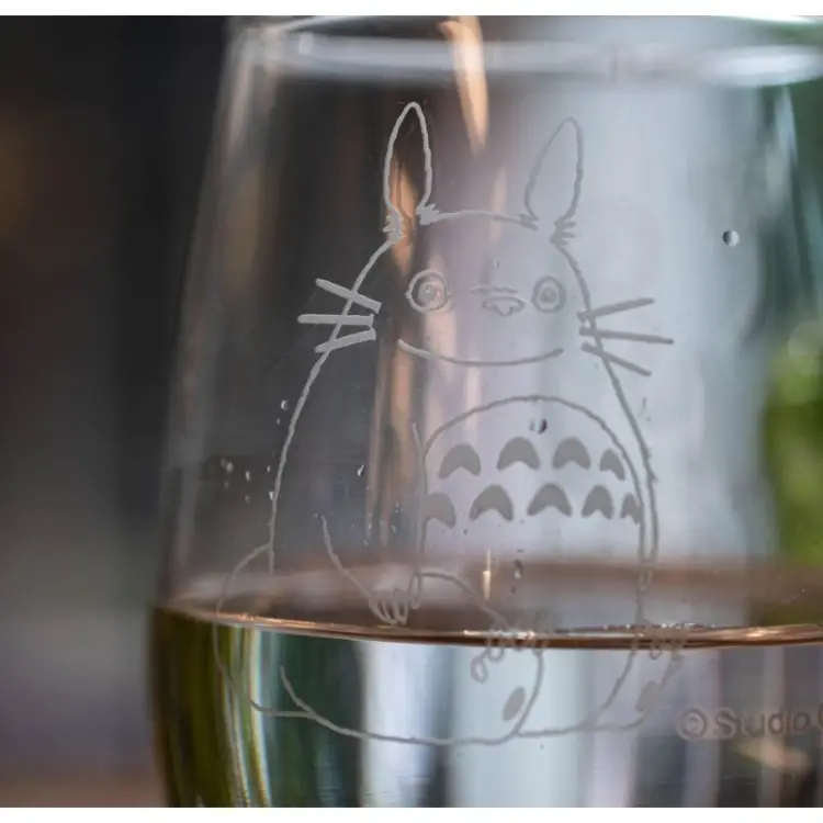 MY NEIGHBOR TOTORO - Totoro & Biała koniczyna - Grawerowane szkło 325ml