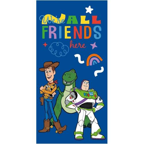 TOY STORY - Wszyscy jesteśmy tu przyjaciółmi - Ręcznik plażowy 70x140cm