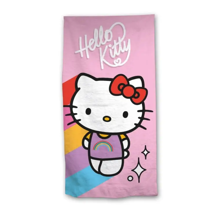 HELLO KITTY - Rainbow - Ręcznik plażowy 70x140cm