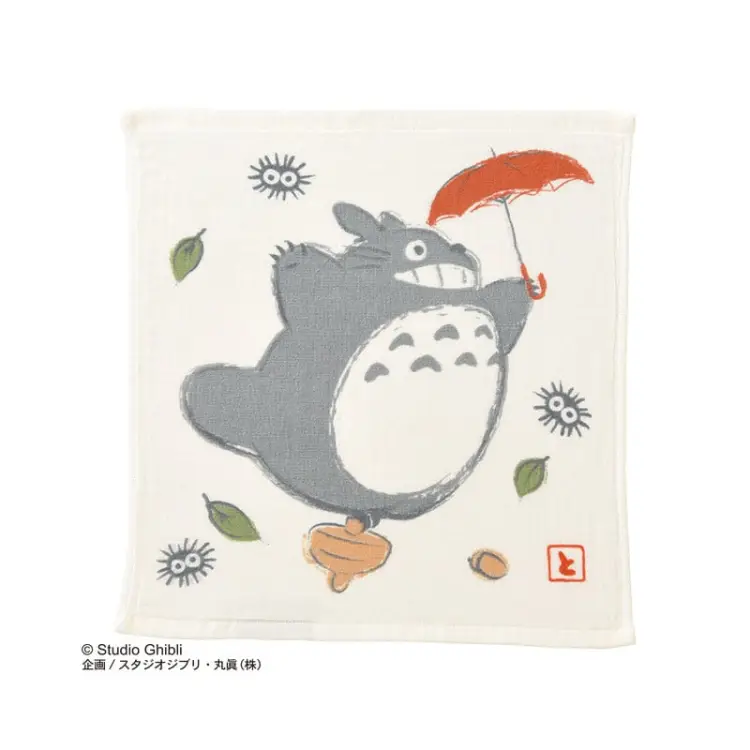 MY NEIGHBOR TOTORO - Parasol Totoro - Mini ręcznik Imabari 34x36cm
