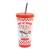 KETNIPZ - Pizza - Modny kubek ze słomką - Rozmiar 19Oz
