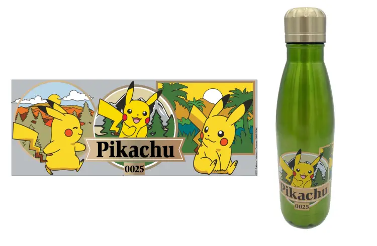 POKEMON - Dziki Pikachu - Butelka ze stali nierdzewnej 26 uncji