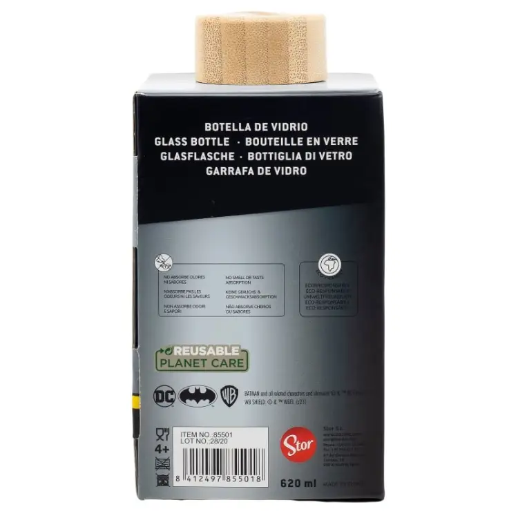 BATMAN - Szklana butelka - Mały rozmiar 620ml