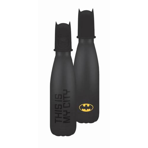 DC COMICS - Batman - Metalowa butelka z pokrywką 3D 500ml