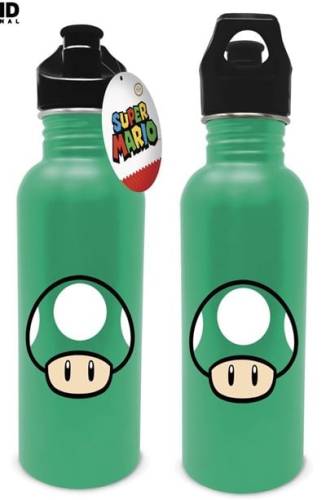 NINTENDO - Mushroom - Metalowa butelka na manierkę