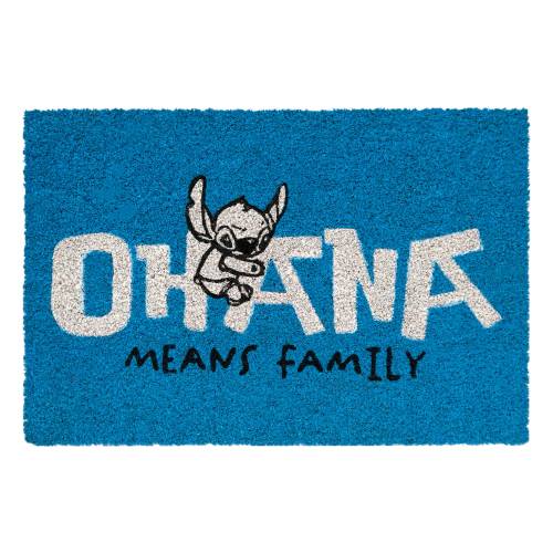 STITCH - Ohana - Niebieska wycieraczka