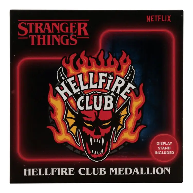STRANGER THINGS - medalion klubu Helfire - replika z limitowanej edycji