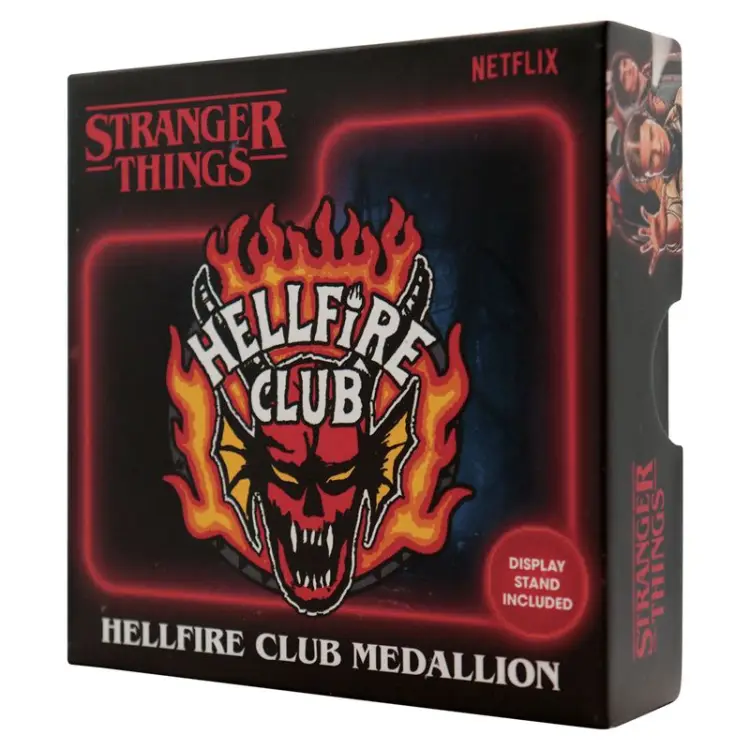 STRANGER THINGS - medalion klubu Helfire - replika z limitowanej edycji