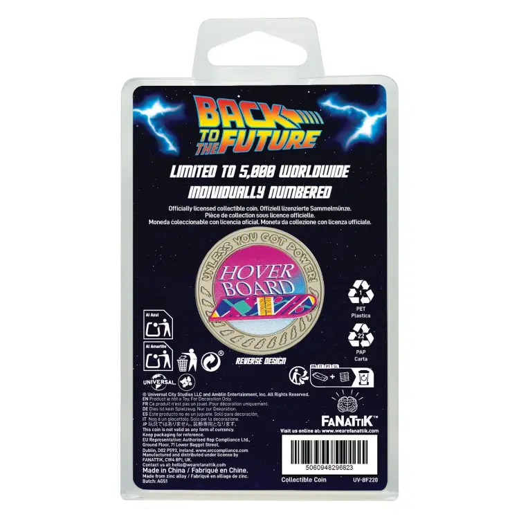 BACK TO THE FUTURE - Hoverboard - moneta z limitowanej edycji