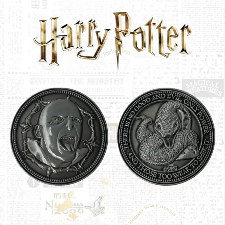 HARRY POTTER - Voldemort - moneta z limitowanej edycji kolekcjonerskiej