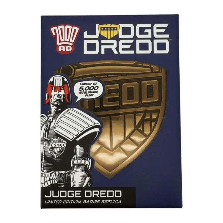 2000AD JUDGE DREDD - Odznaka - Replika Edycja limitowana